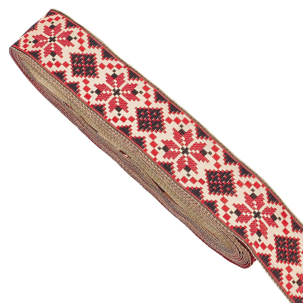 Woven Jacquard Ribbon Intricate Pattern